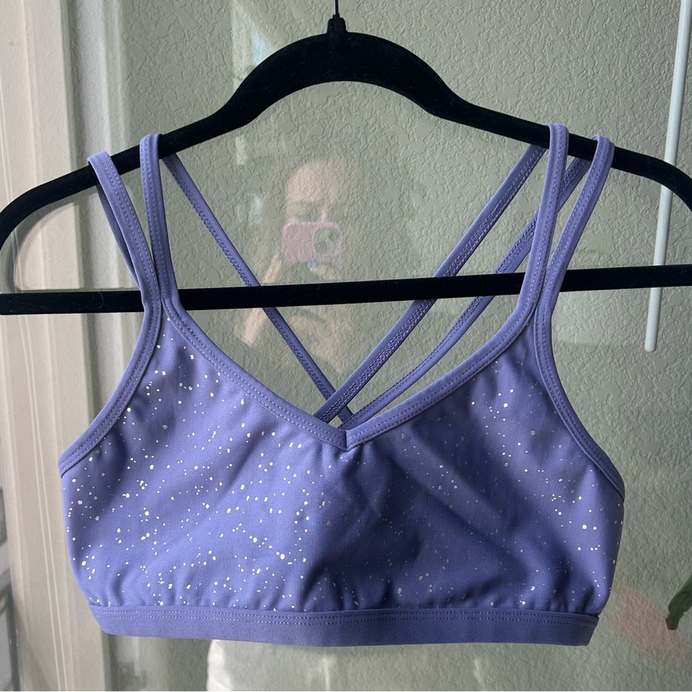 Beyond Yoga Double Back Alloy Speckled Bra Size L - Picture 3 of 6